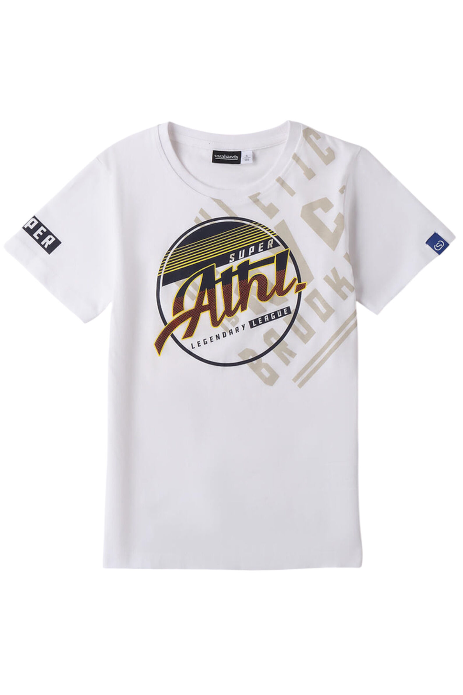 Футболка мал. АРТ.0.B631.00,бел-мул,хл