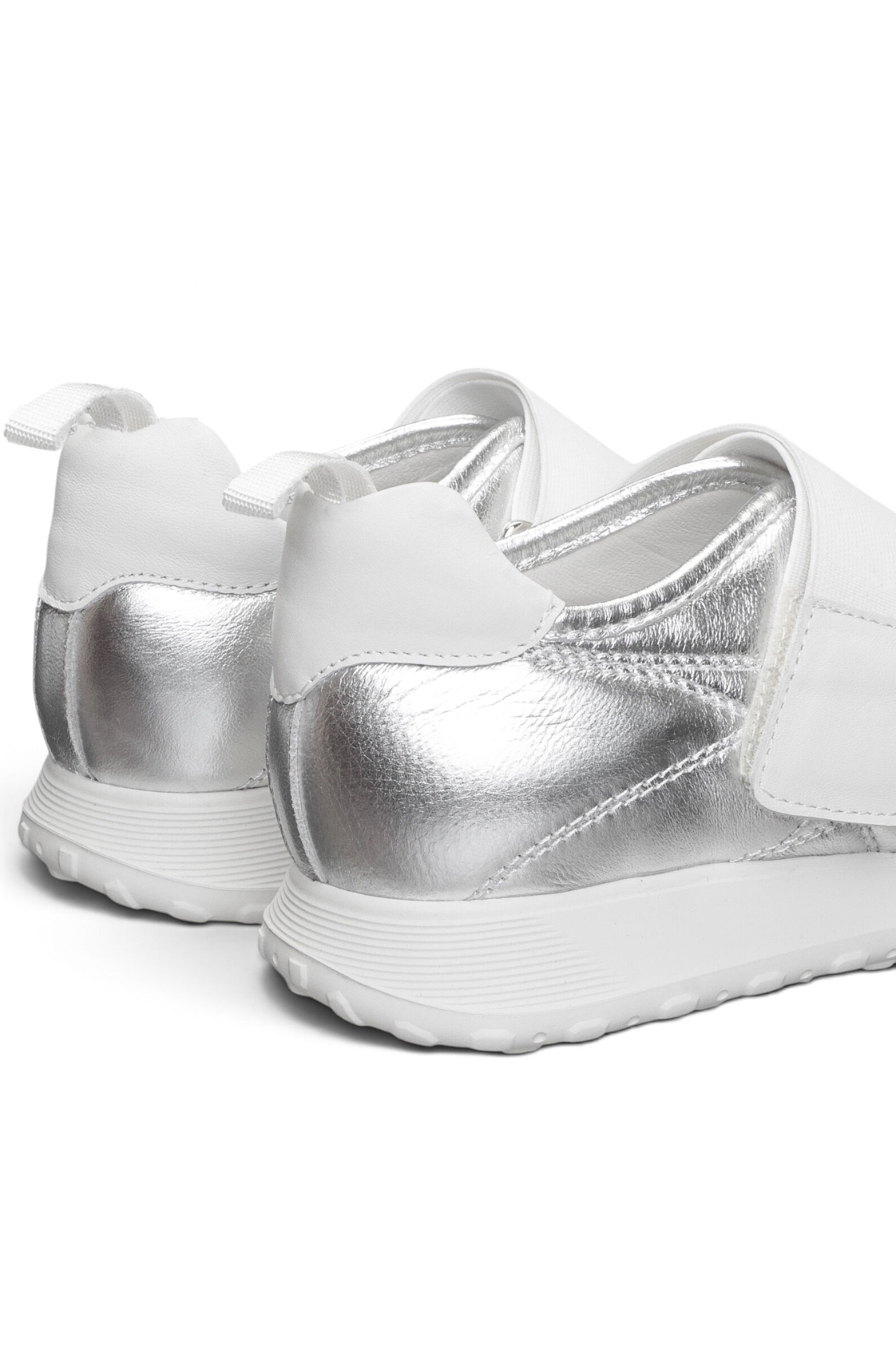 Балетки жен. АРТ.26YA-0134,бел-сереб,н.к/н.к