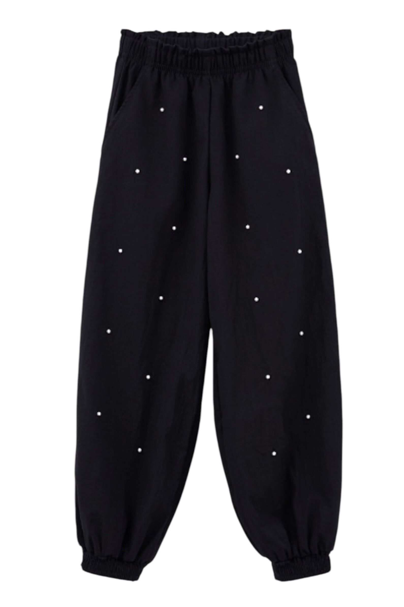 Брюки дев. АРТ.261063,чер,хл