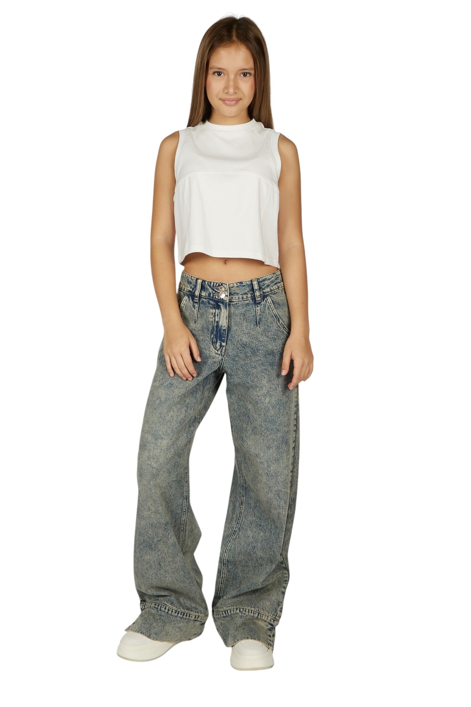 Джинсы АРТ.G-JN26093,син,хл