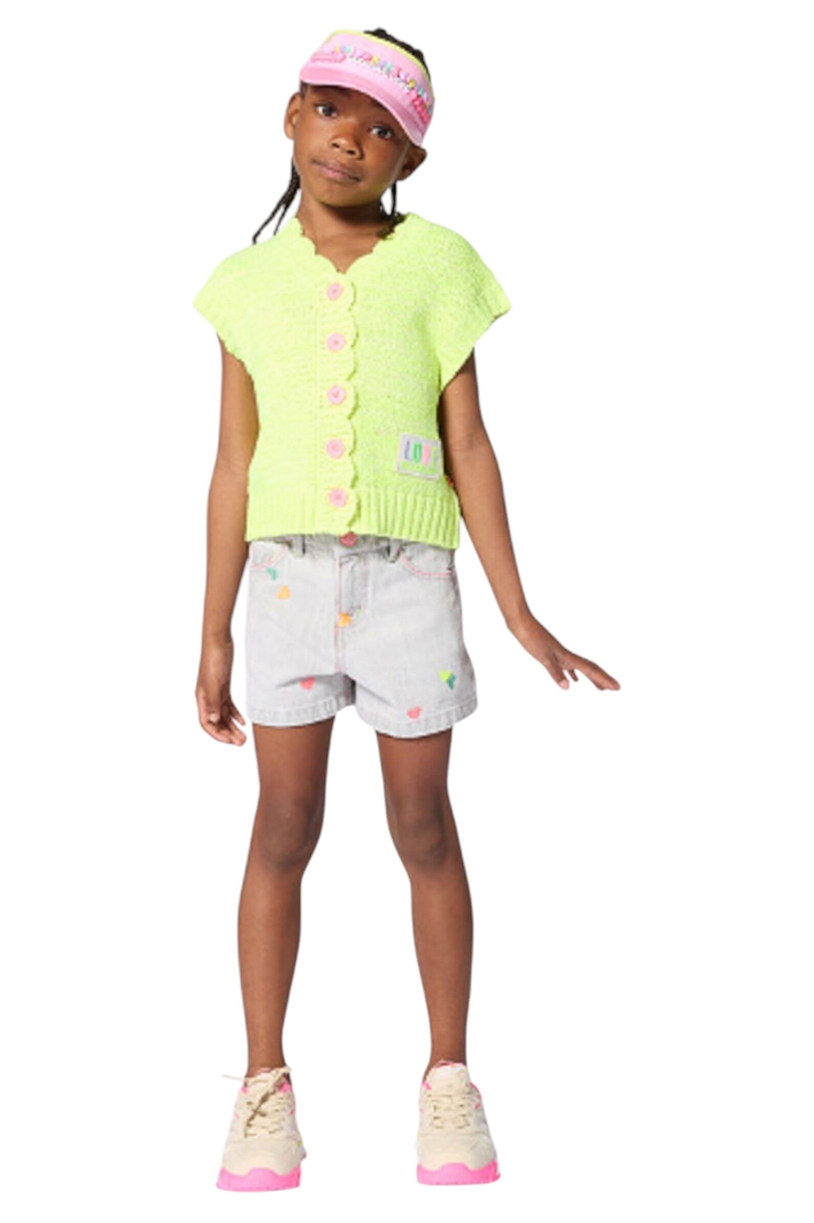 Кардиган дев. АРТ.U21908/599,жел,хл-пэ