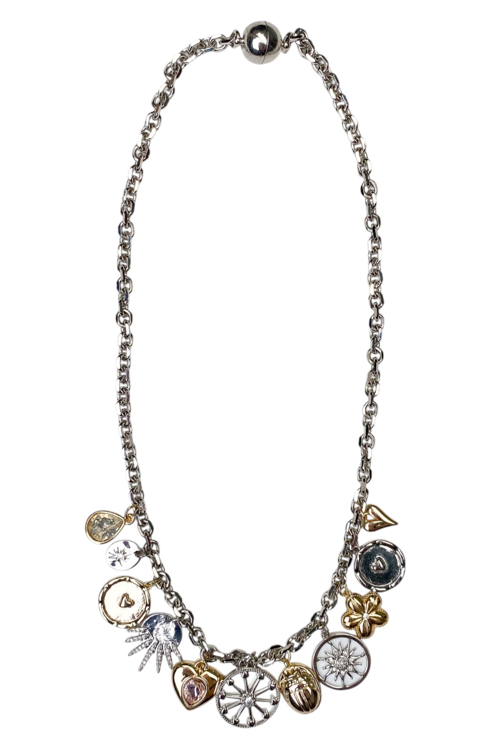 Колье АРТ.J.355,зол-сереб