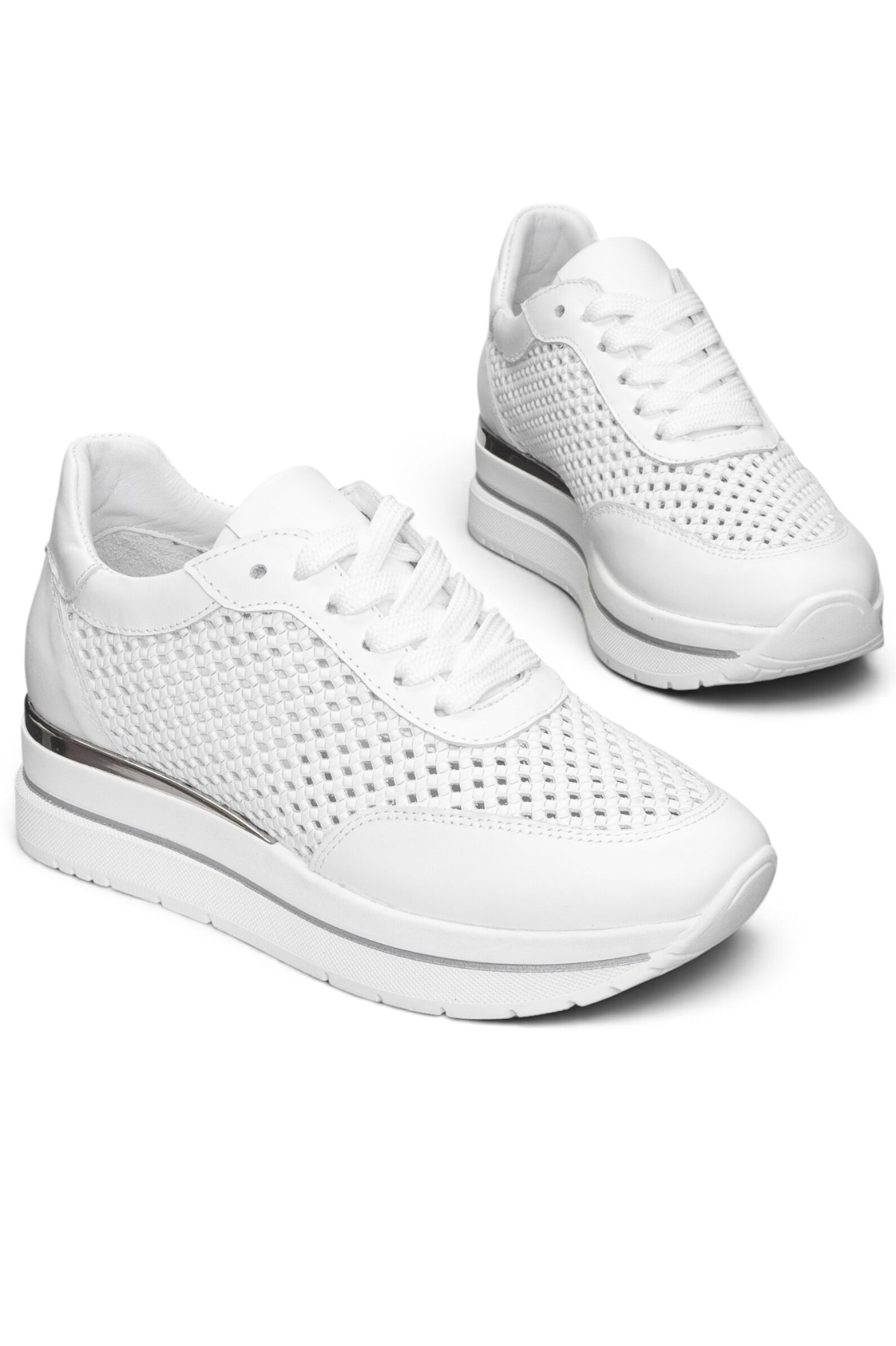 Кроссовки жен. АРТ.26YA-0066,бел,н.к/н.к