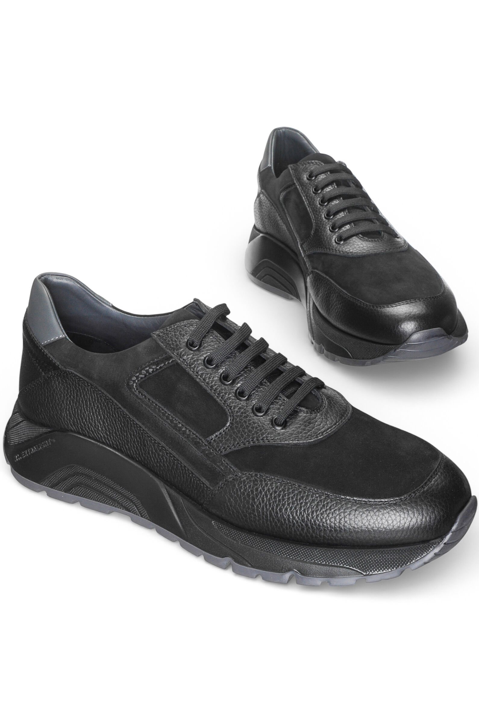 Кроссовки муж. АРТ.7699,чер,н.к-з/н.к