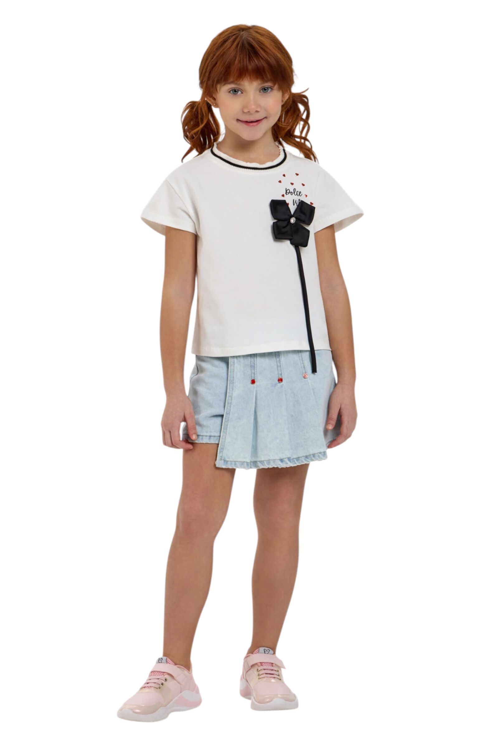 Юбка-шорты дев. АРТ.46.136,гол,хл-пэ